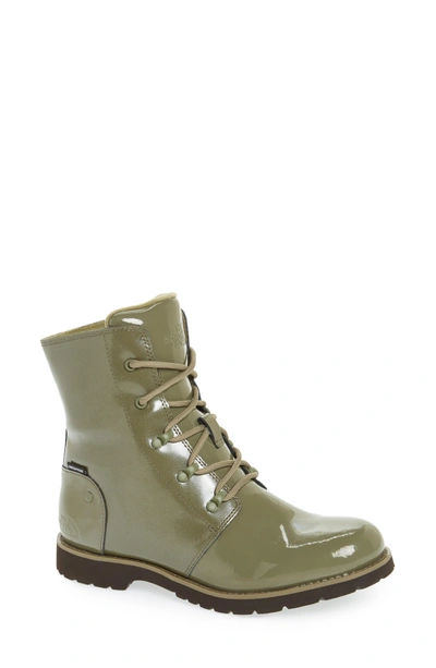 The North Face Ballard Rain Boot In Burnt Olive Green/ Green