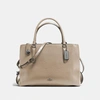 Coach Brooklyn Carryall 34 In Stone/chestnut/dark Gunmetal