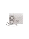 Miu Miu My Miu Matelass&eacute; Leather Small Clutch Bag In White