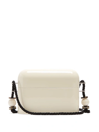 The Row Lacquered Evening Case Crossbody Bag In Ivory