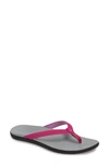 Olukai Ho Opio Flip Flop In Grape Juice Faux Leather