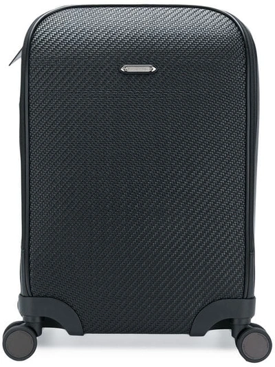 Z Zegna Textured Suitcase - Black