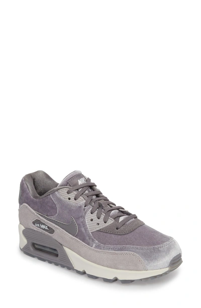 Nike Velvet Air Max 90 Lx Sneakers In Smoke/ Smoke