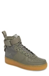 Nike Sf Air Force 1 Mid Sneaker In Dark Stucco/ Dark Stucco