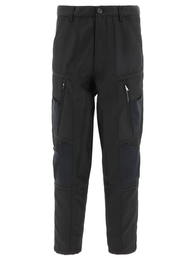 Comme Des Garçons Shirt Cargo Pants With Zip In Black
