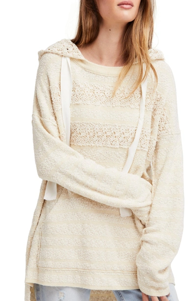 Free People Candy Crochet Hoodie In Ivory