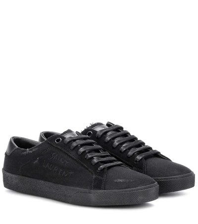 Saint Laurent Court Classic Sl/06 Sneakers In Black