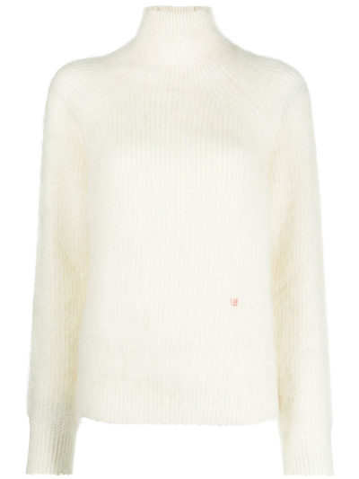 Victoria Beckham High-neck Jumper In White
