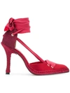 Manolo X Castaner Castañer Mid-heel Espadrille Pumps - Red