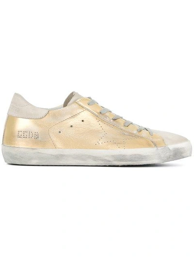 Golden Goose Superstar Sneakers In Metallic