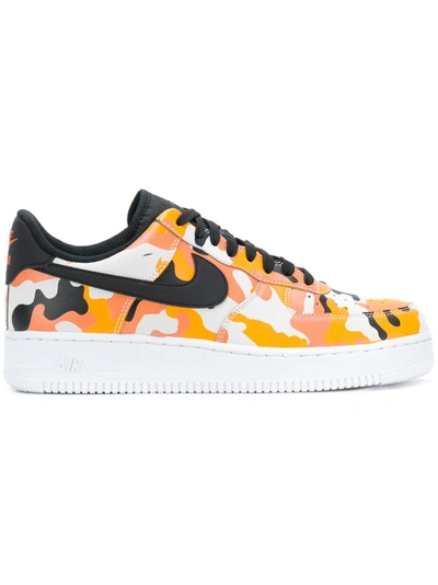Nike Air Force 1 '07 Lv8 Camo Sneakers In Yellow