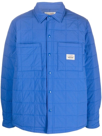 Stussy Fatigue Blue Quilted Shirt Jacket