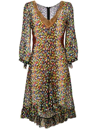 Marco De Vincenzo Leopard Print Dress In Multicolour