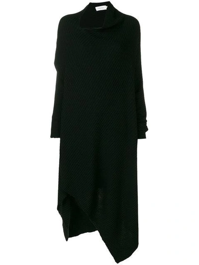 Marques' Almeida Marques'almeida Asymmetric Knitted Dress - Black