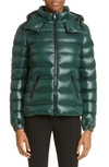 Moncler Maya 70 Short Down Jacket In Forest Green