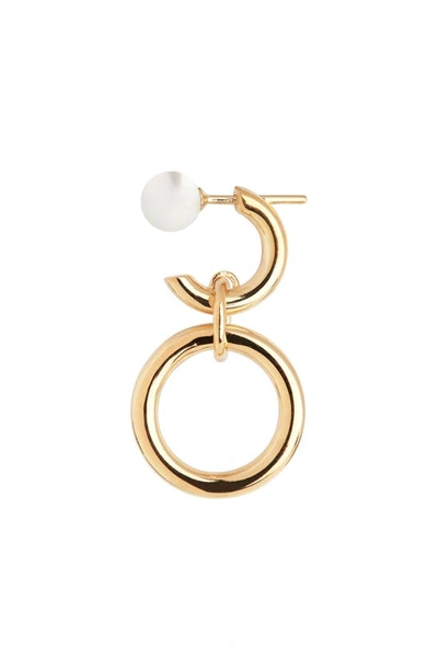 Maria Black Anita Pearl Drop Mono Earring In Gold,pearl