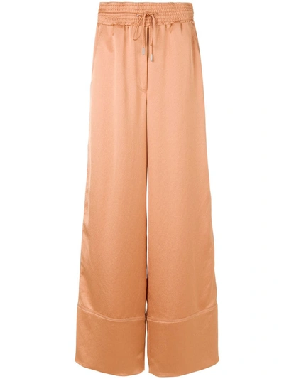 Off-white Palazzo Trousers In Neutrals
