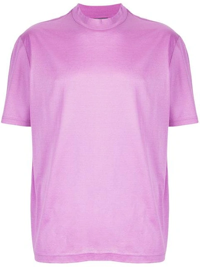 Lanvin Pink Cotton T-shirt In Rose-pink