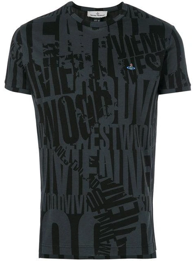 Vivienne Westwood Logo Printed T-shirt - Black