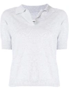 Maison Margiela Fitted Polo Top In Grey