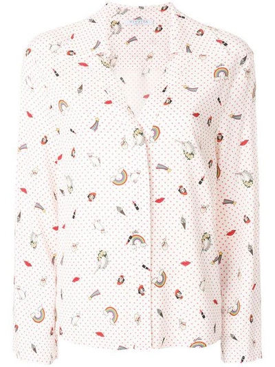 Vivetta Loose Fit Printed Shirt In White
