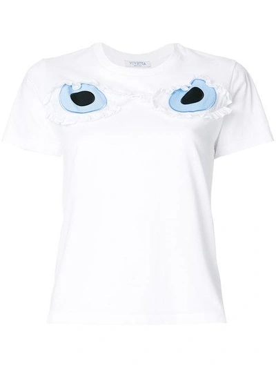 Vivetta T-shirt Mit Rüschen - Weiss In White