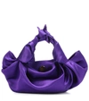 The Row The Ascot Small Satin Hobo Bag In Amethyst