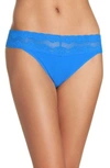 Natori Bliss Perfection Thong In Bright Blue