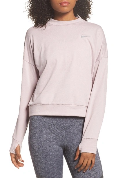 Nike Therma Sphere Element Running Top In Particle Rose
