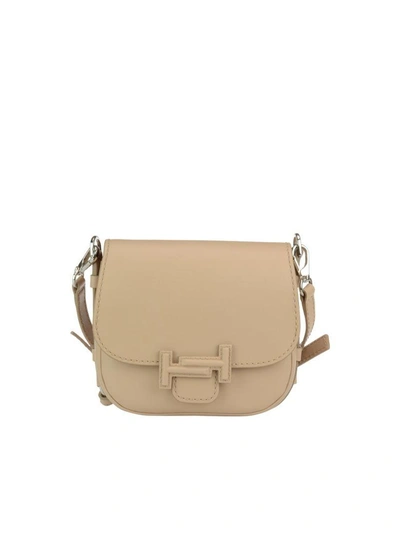 Tod's Double T Shoulder Bag In Powder