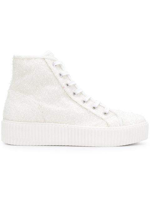 maison margiela white high top