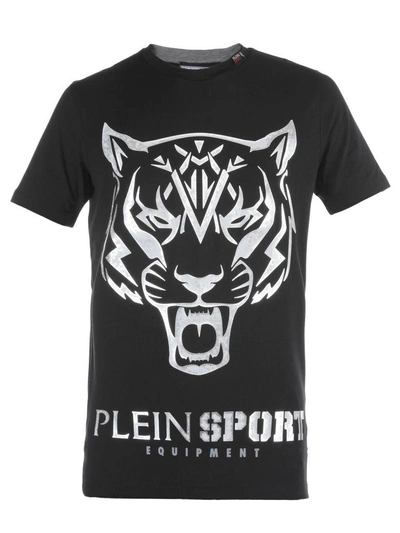 Philipp Plein Edberg Black And Silver T-shirt In Black/silver