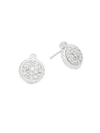 Saks Fifth Avenue Diamond And 14k White Gold Stud Earrings In Silver