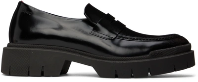 Hugo Black Denzel Loafers In 001 Black