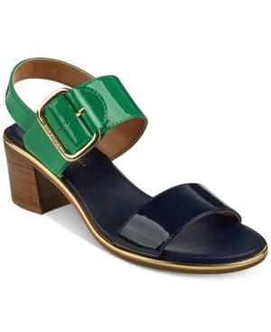 navy and green shoes