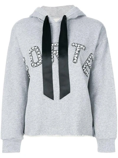 Forte Couture Forte Dei Marmi Couture Logo Hoodie - Grey