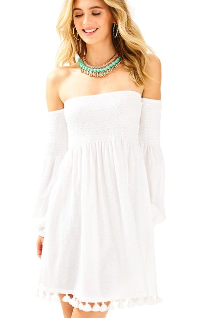 Lilly Pulitzer Trina Off The Shoulder Beach Dress In Resort White ModeSens