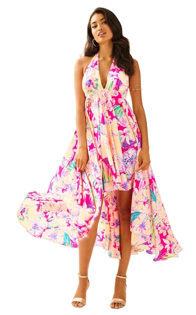 lilly pulitzer gizelle maxi dress Lilly Pulitzer Gizelle Maxi Dress In Magenta Tipping Point Magenta