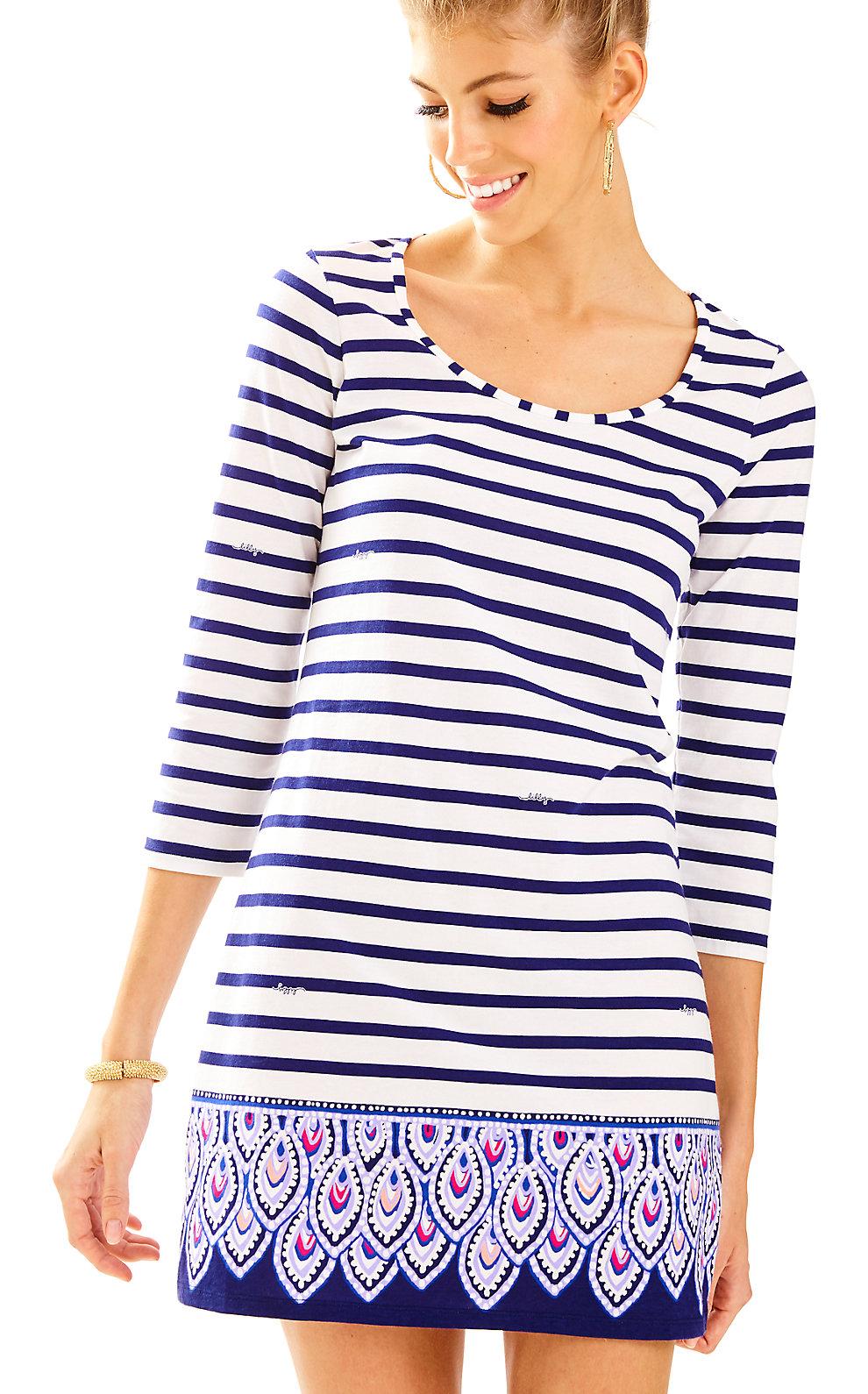 lilly pulitzer pink and white striped dress