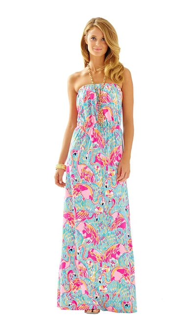 Lilly Pulitzer Marlisa Strapless Maxi Dress In Multi Peel And Eat ModeSens