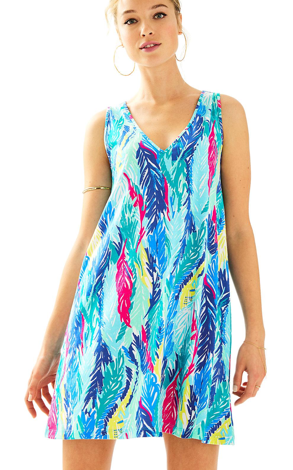 Lilly Pulitzer Blythe V-neck Swing Dress In Multi Light As A Feather ...