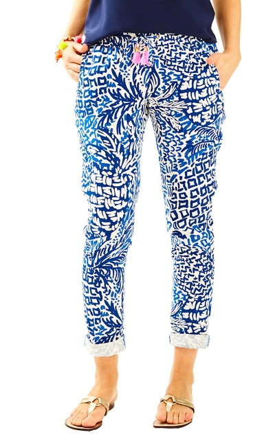 Lilly Pulitzer Aden Pant In Indigo Home Slice ModeSens