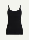 Falke Thermal Spaghetti-strap Top In Black