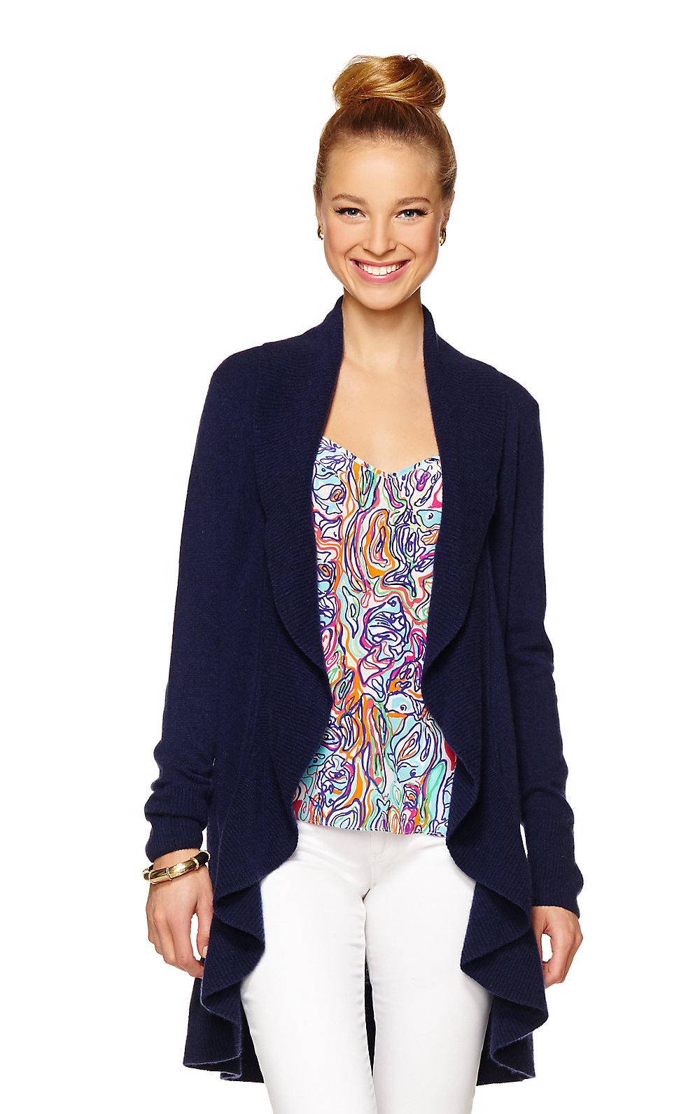 lilly pulitzer navy cardigan