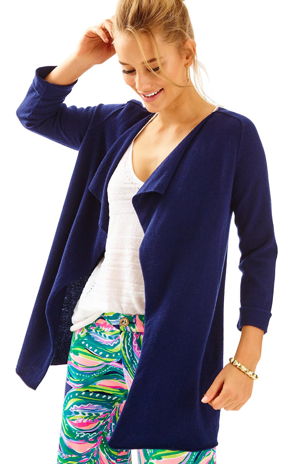 lilly pulitzer navy cardigan