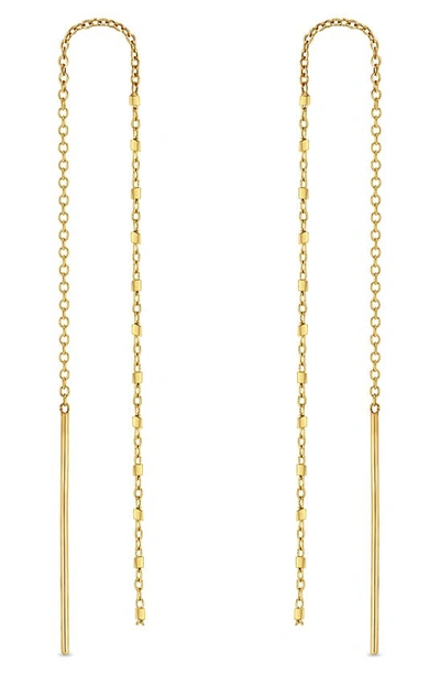 Zoë Chicco 14k Yellow Gold Simple Gold Threader Earrings