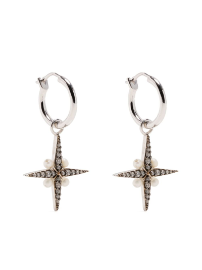 Missoma X Harris Reed North Star Earrings In Silver