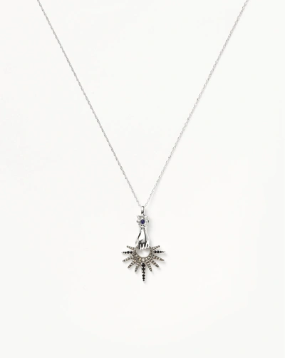 Missoma Harris Reed Star Catcher Pendant Necklace Sterling Silver/cubic Zirconia