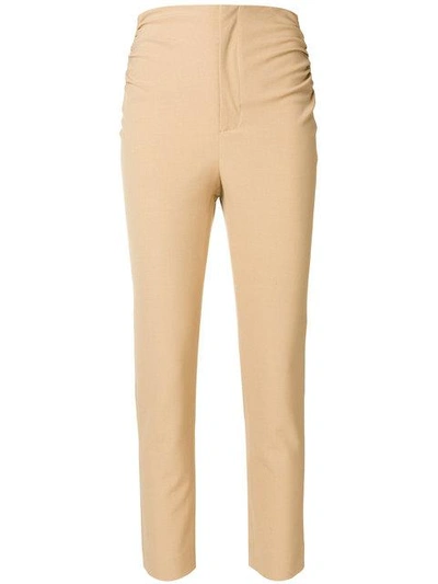 Jacquemus Cropped Skinny Trousers - Neutrals In Nude & Neutrals