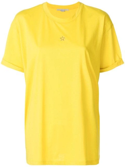 Stella Mccartney Short Sleeved T-shirt In Yellow & Orange